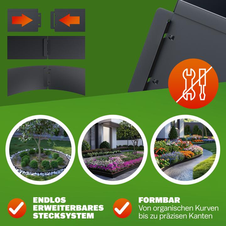 Image du produit Gardebruk Bordure de jardin métal (2500 cm)