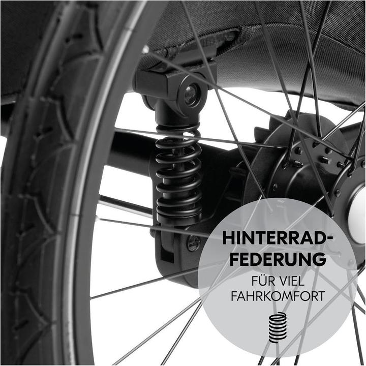 Produktbild Hauck 2in1 Fahrradanhänger Sparset Dryk Duo Plus