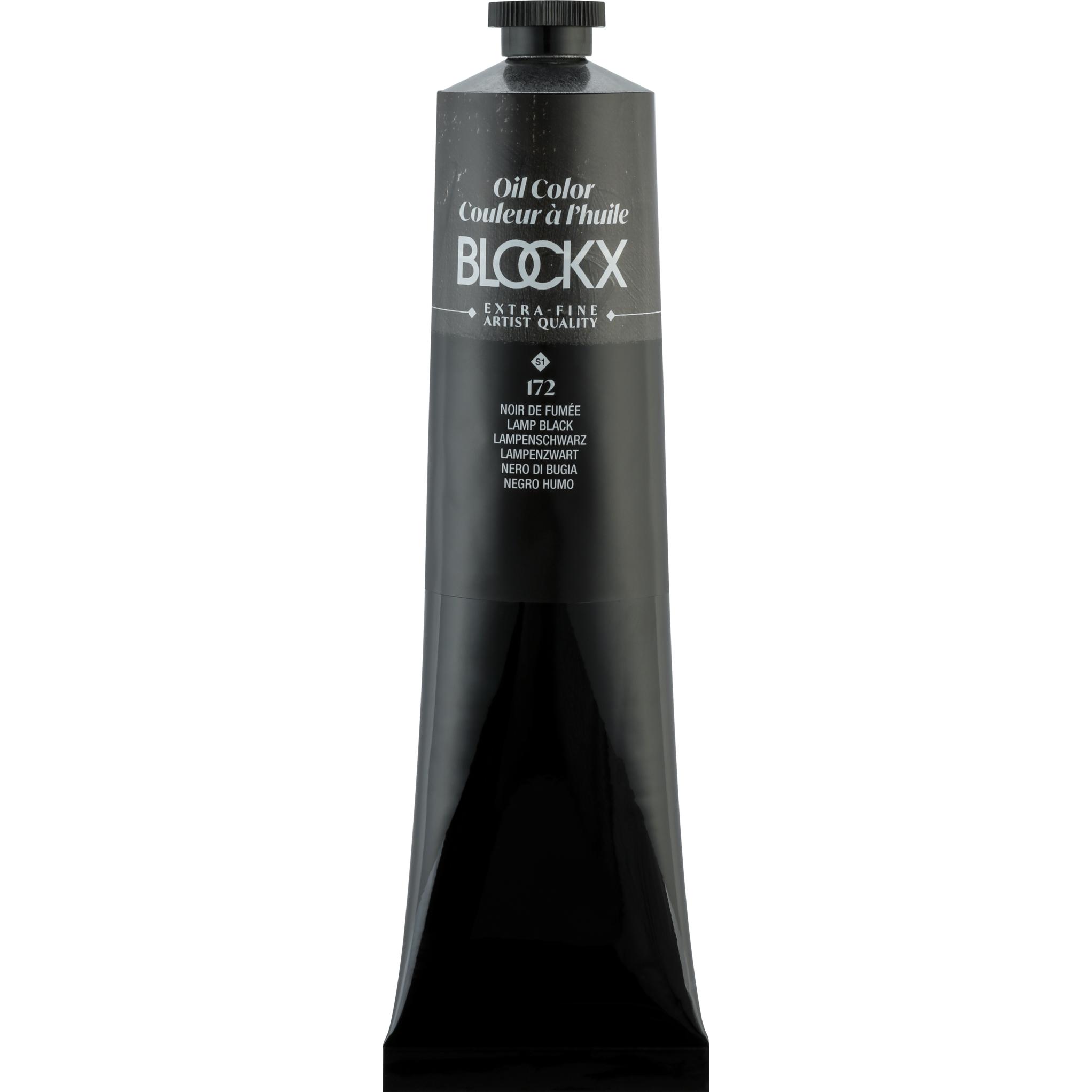 Thumbnail - BlockX, Künstlerfarbe + Bastelfarbe, Extrafeine Ölfarbe (Lampenschwarz, 200 ml)