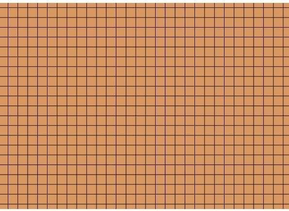 Brunnen Index cards A6 chequered orange PU=100 pieces (A6, 180 g/m²)