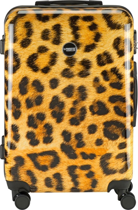Actual product image Princess Traveler Animal Print - Travel suitcase â € “Leopard - Medium - 66cm - Double wheels (107 l)