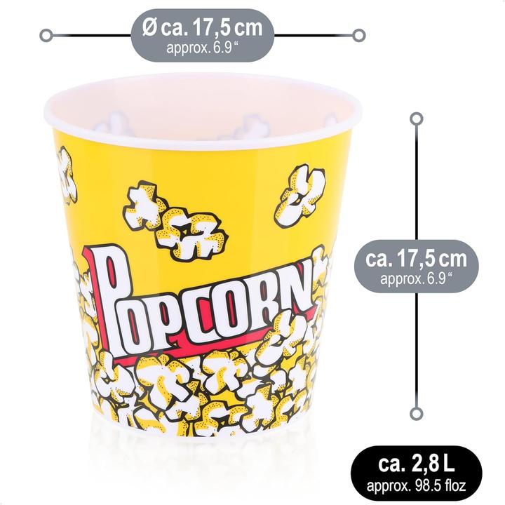 Produktbild Com-four Popcorn-Eimer-Set (16x)