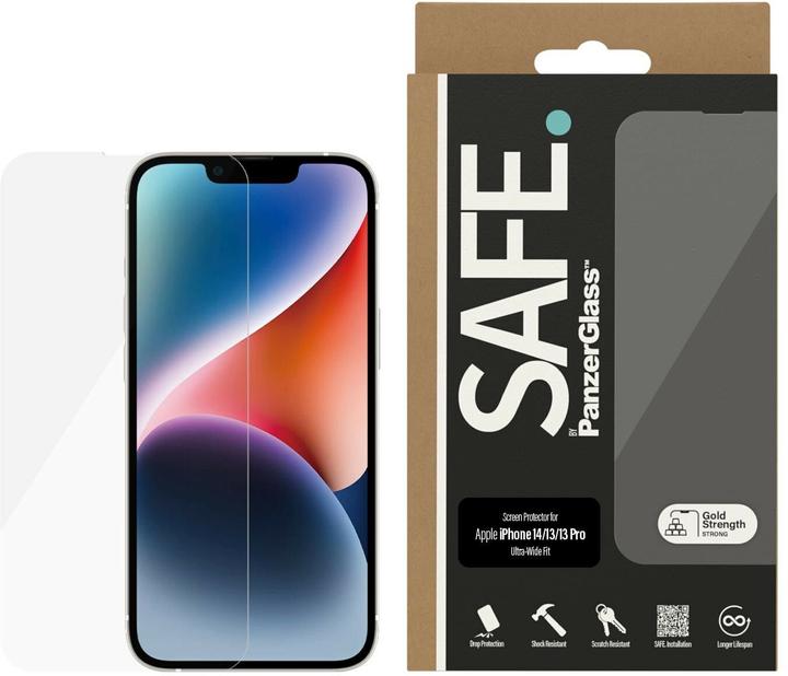 PanzerGlass Safe. (1 Stück, Apple iPhone 14, Apple iPhone 13)