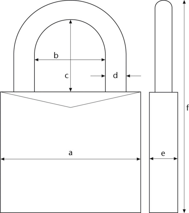 Actual product image Abus 145/40 titanium Lock-Tag