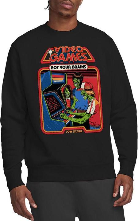 Produktbild Steven Rhodes Video Games Rot Your Brains Sweatshirt (L)