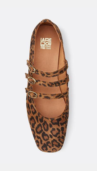 Actual product image La Redoute Collections Riemchenballerinas mit Leopardenmuster (38)