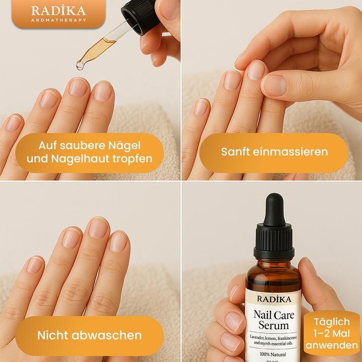Productafbeelding Radika Nagelolie, nagelverzorging, handcrème, 100% puur, biologisch, natuurlijk, 10 ml (10 ml)