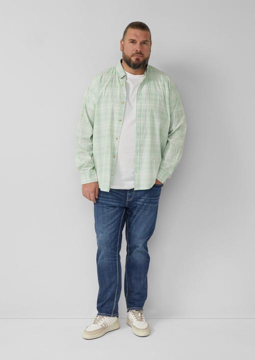 Immagine prodotto s.Oliver Hemd Regular Fit: Kariertes Baumwollhemd mit Button-Down-Kragen (3XL)