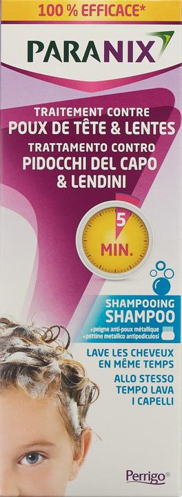 Actual product image Paranix 5 minutes + comb (Liquid shampoo, 200 ml)