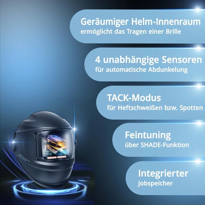 Actual product image Stahlwerk 3-in-1 Automatik-Schweisshelm BOOSTER AIR mit Frischluftzufuhr PAPR-System True-Colour Jobspeicher