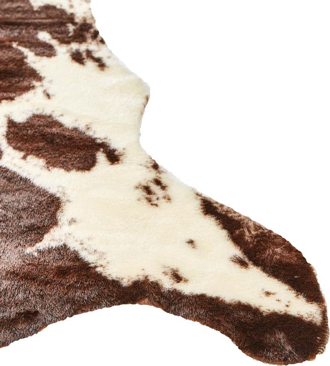 Actual product image Beliani Faux Fur Carpet Cow brown / white 130 x 170 cm BOGONG (170 x 130 cm)