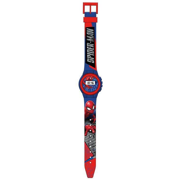 Spiderman, Armbanduhr, Euromic, Blau, (Digitaluhr, 30 mm)
