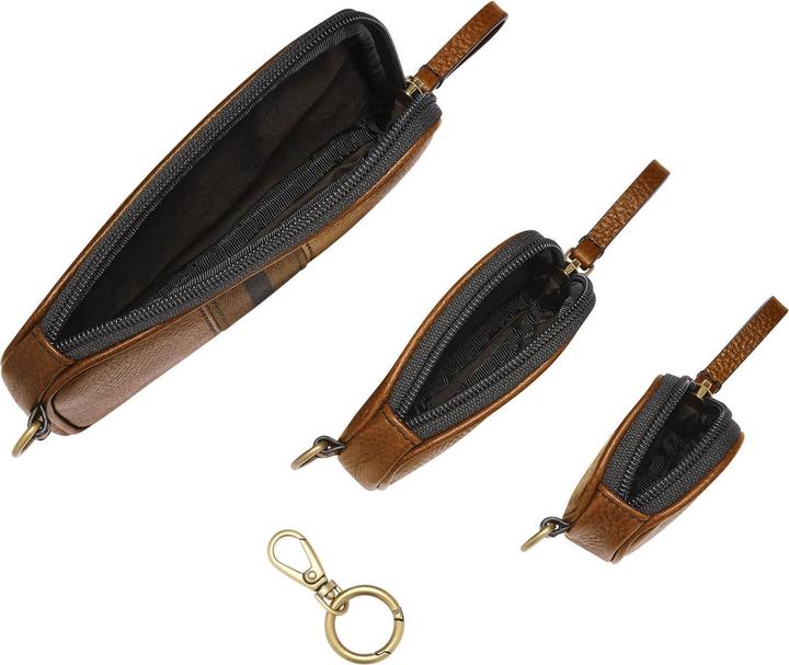 Actual product image Fossil Travel case leather set 3pcs. (Manicure set)