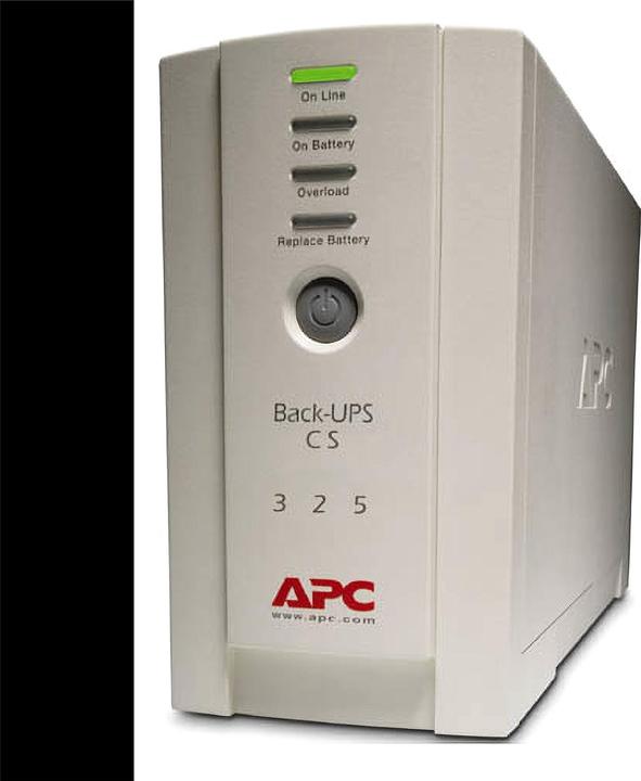 Actual product image APC BACK-UPS CS 325VA 230V W/O SW Project (P) (325 VA, 210 W, Standby UPS)