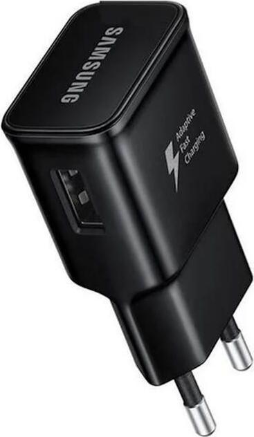 Samsung Adapter EP-TA20EBE Adaptive - Universal 15W USB Plug 2A Fast Charger Black (OEM) Black (15 W)