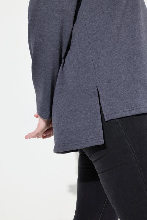 Produktbild Ulla Popken Sweatshirt, Schriftdruck, Classic, Kapuze, Langarm (42, 44)