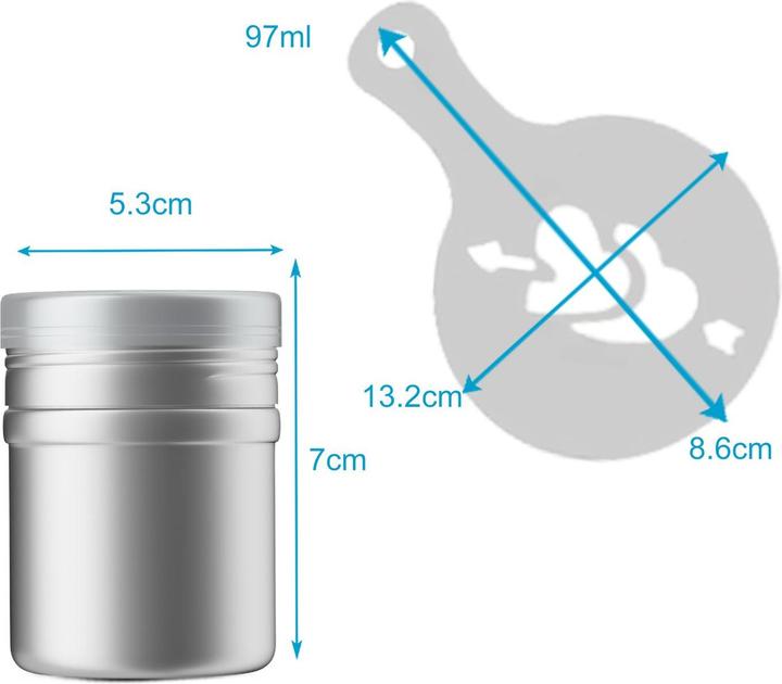 Actual product image Intirilife Powder shaker set