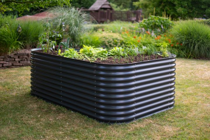 Actual product image Westmann Metal Grow Faster L-shaped Raised Bed