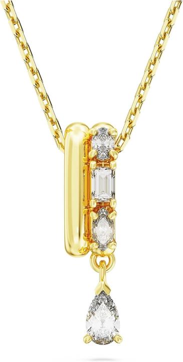 Swarovski Dextera Necklace Various Cuts White Gold (Swarovski Crystal, 38 - 43 cm)