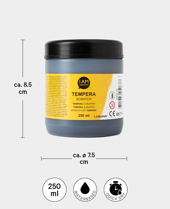 Immagine prodotto I Am Creative Tempera, pittura a tempera a base d'acqua, 250 ml (250 ml)