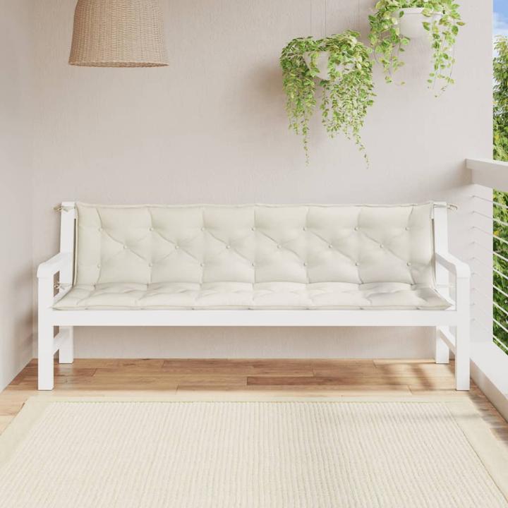 Immagine prodotto VidaXL Cuscini per panca da giardino 2 pezzi in tessuto (200 x 50 x 7 cm)