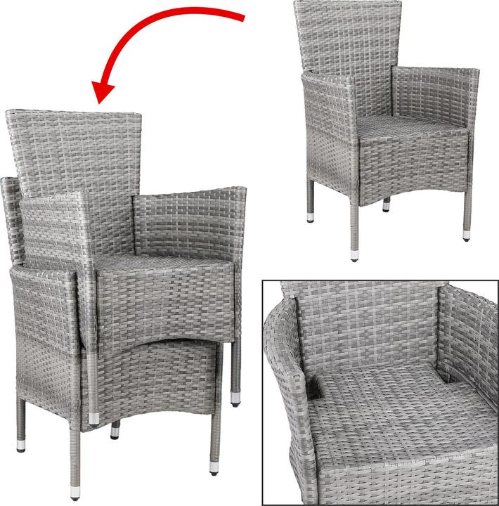 Immagine prodotto Casaria Sedie da giardino in polyrattan