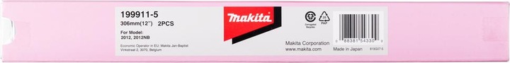 Immagine prodotto Makita Set di lame per pialla HSS 306 mm (199911-5)