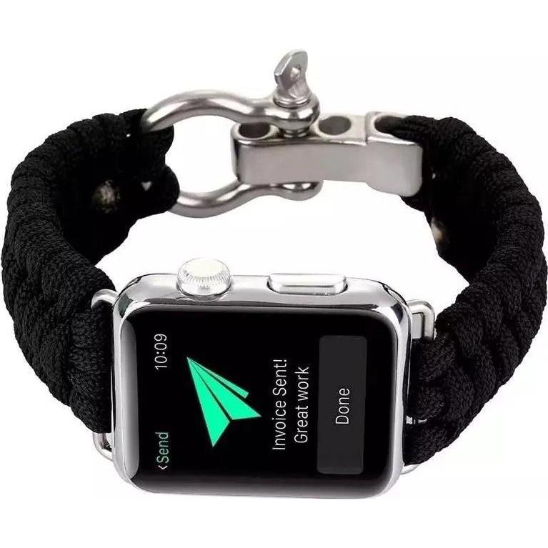 Thumbnail - Strap-it Armband (Nylon, Apple Watch), Uhrenarmband, Schwarz