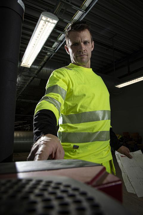 Produktbild Projob 6014 T-SHIRT MANCHES LONGUES EN ISO 20471 CLASS 3/2 (M)