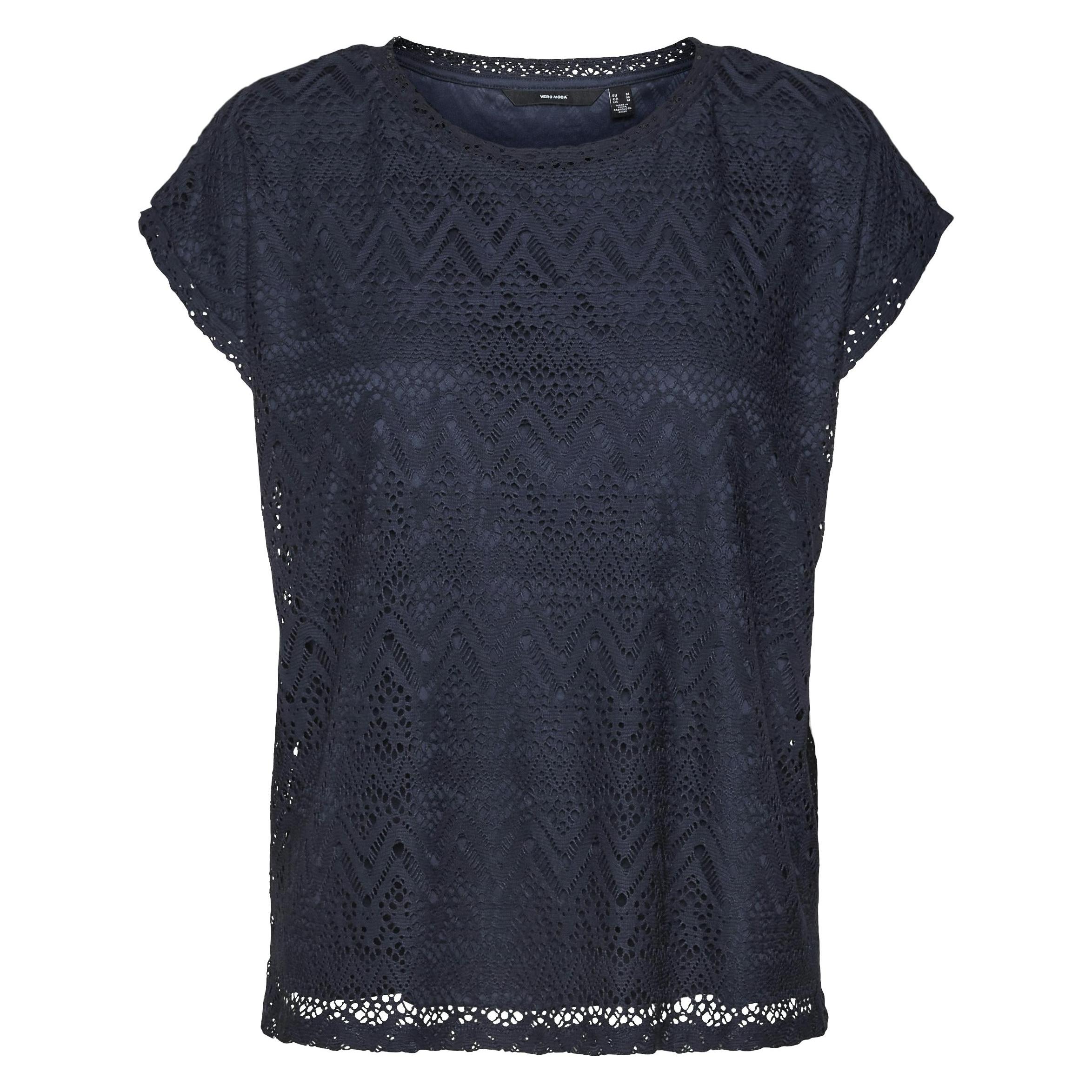 Vero Moda, Damen, Blusen, Vmmaya Ava Top Jrs Spe, Blau, (S)