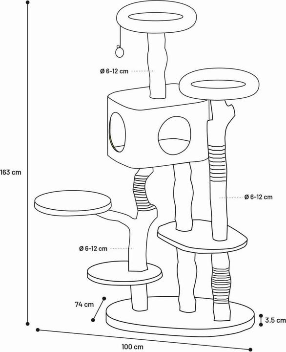 Image du produit Flamingo Monica (163 cm, Multicolore)