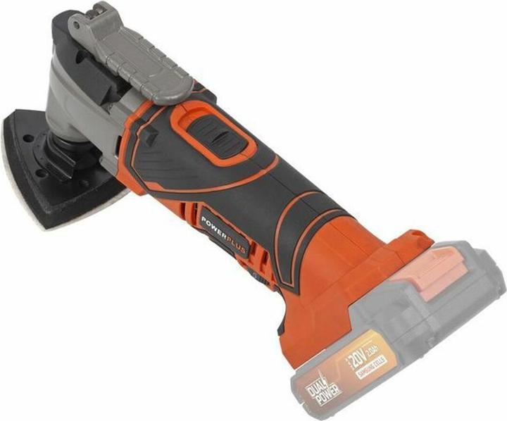 Immagine prodotto Powerplus Multiutensile oscillante a doppia potenza 20V - batteria e caricatore esclusi - 5 Acc.