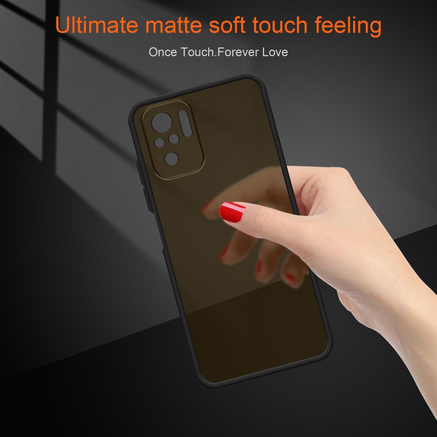 Thumbnail - Cadorabo Hybrid Matt Cover (Xiaomi Redmi Note 10), Smartphone Hülle, Schwarz