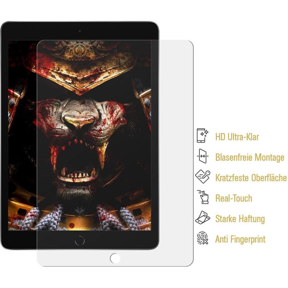 Protectorking 2x Panzerfolie Anti-Shock HD Klar (2 Stück, IPad Mini 1), Tablet Schutzfolie