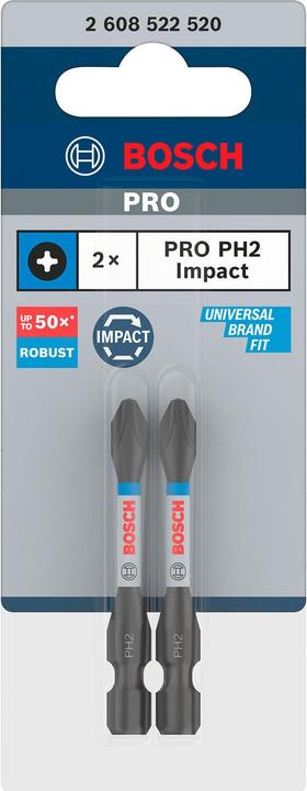 Produktbild Bosch Professional Zubehör PRO Phillips Impact Bit (Kreuz Phillips PH)