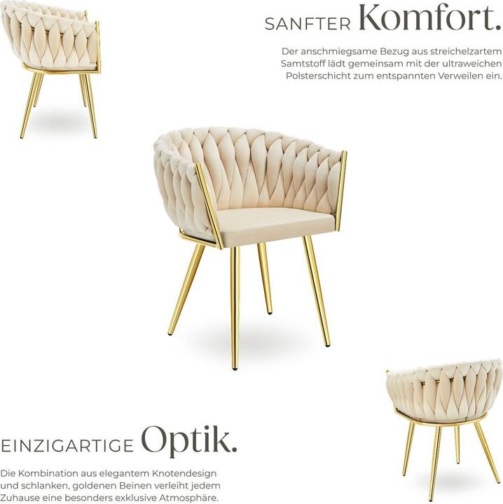 Actual product image tectake Esszimmerstuhl Astano 6er Set