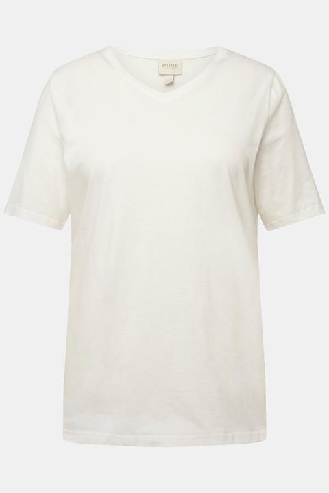 Produktbild Ulla Popken T-Shirts, 2er-Pack, V-Ausschnitt, Halbarm (50, 52)