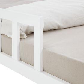Image du produit Homestyle4u Kinderbett mit Matratze & Lattenrost Rausfallschutz (120 x 200 cm)