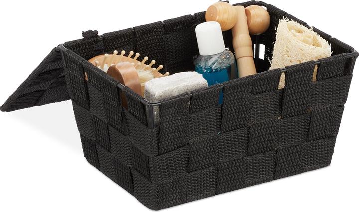 Relaxdays Storage Basket, Lidded