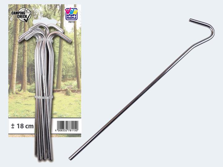 Happy People Zeltngel verzinkt, 10 Stck, 20 cm