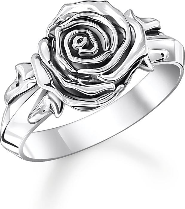 Actual product image Thomas Sabo Ring Midnight Rose Silber (52, 925 Silver)