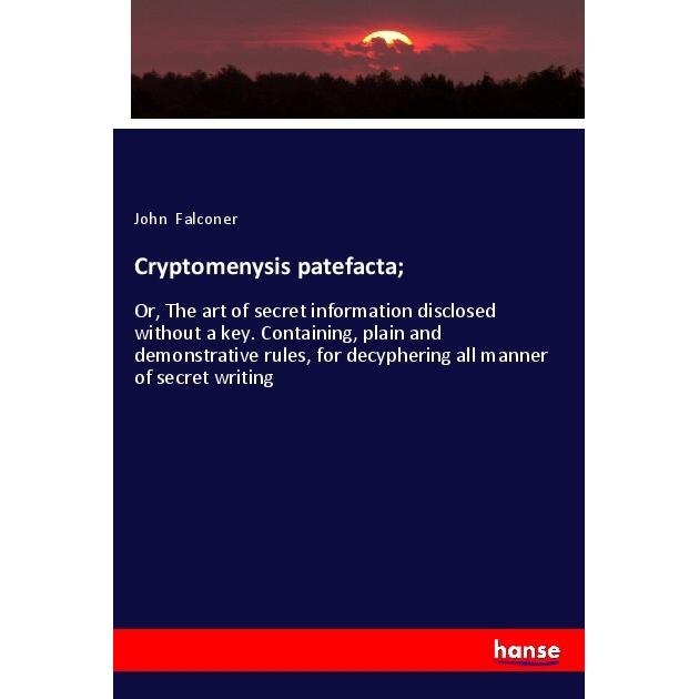 Cryptomenysis patefacta, Fachbücher von John Falconer