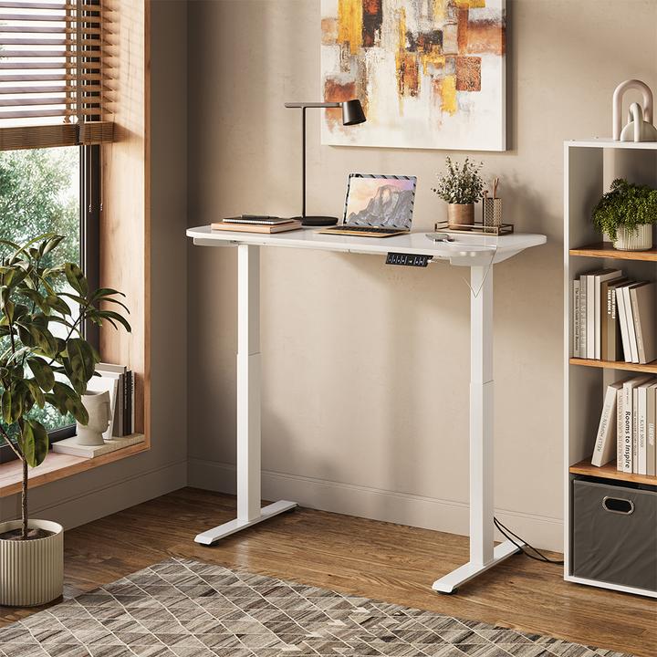 Produktbild Vicco Schreibtisch Elevate, Weiss/Weiss, 180 x 57.5 cm (120 x 60 x 70 cm)