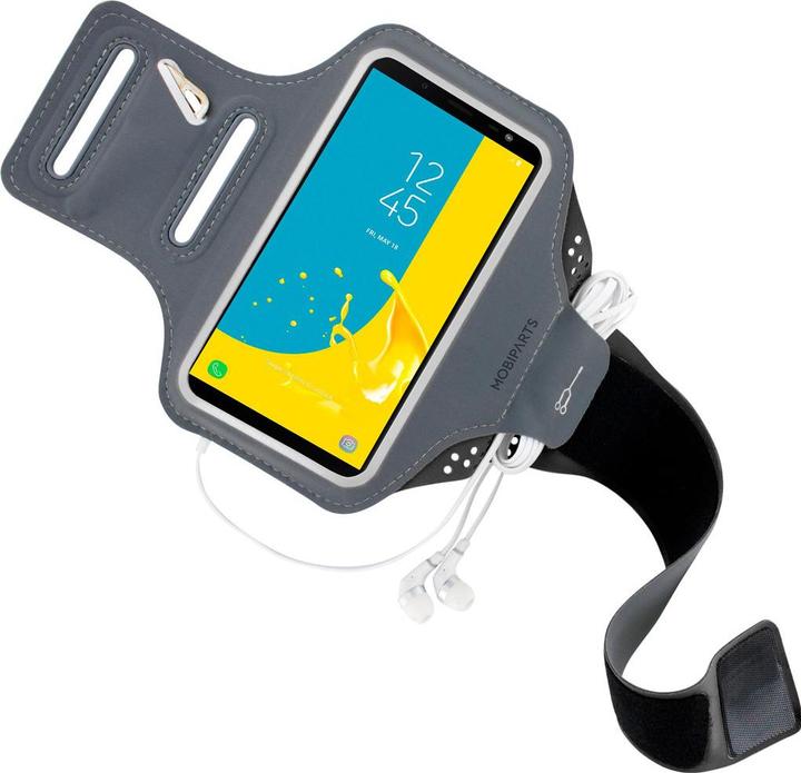 Actual product image Mobiparts Comfort Fit Sport Armband Samsung Galaxy J6 (2018) Black
