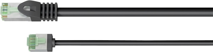 Image du produit Goobay Câble patch CAT 8.1 ultra flexible, slim, U/FTP, noir (U/FTP, CAT8.1, 2 m)