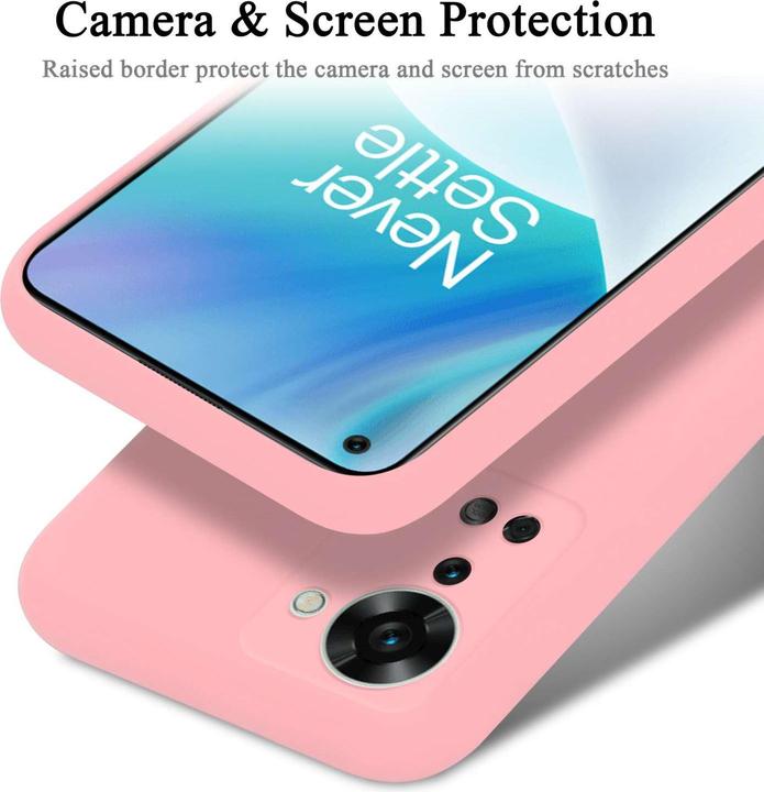 Actual product image Cadorabo Bumper TPU Liquid Silicone Case (OnePlus Nord 2T)