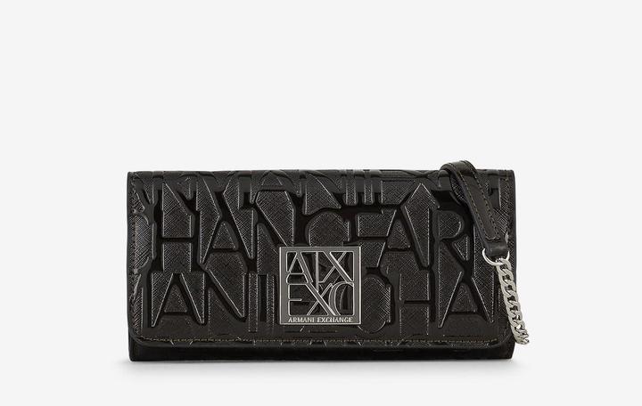 Actual product image Armani Exchange Embossed Logo Bi-Fold Wallet
