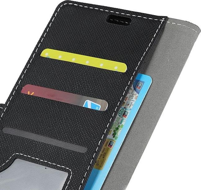 Produktbild MU Classic Leder Hülle mit Kreuzmuster (OnePlus 5T)