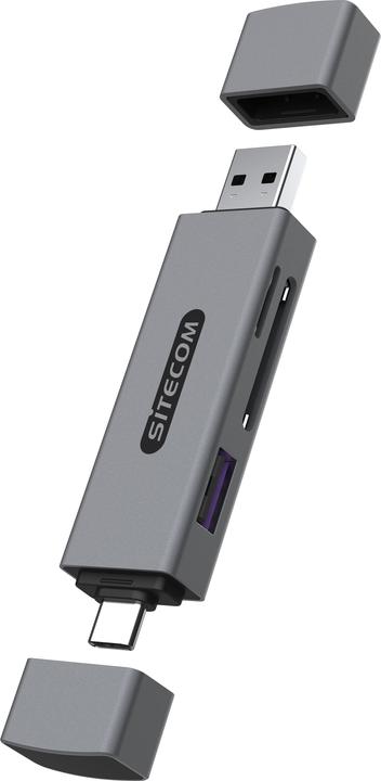 Sitecom MD-1012 USB-A+USB-C FD KartL+USB P (USB, USB-C)