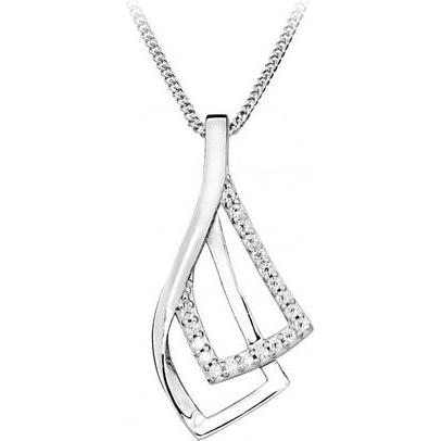 Silver Cat, Halsschmuck, Elegant necklace with zircons SC371